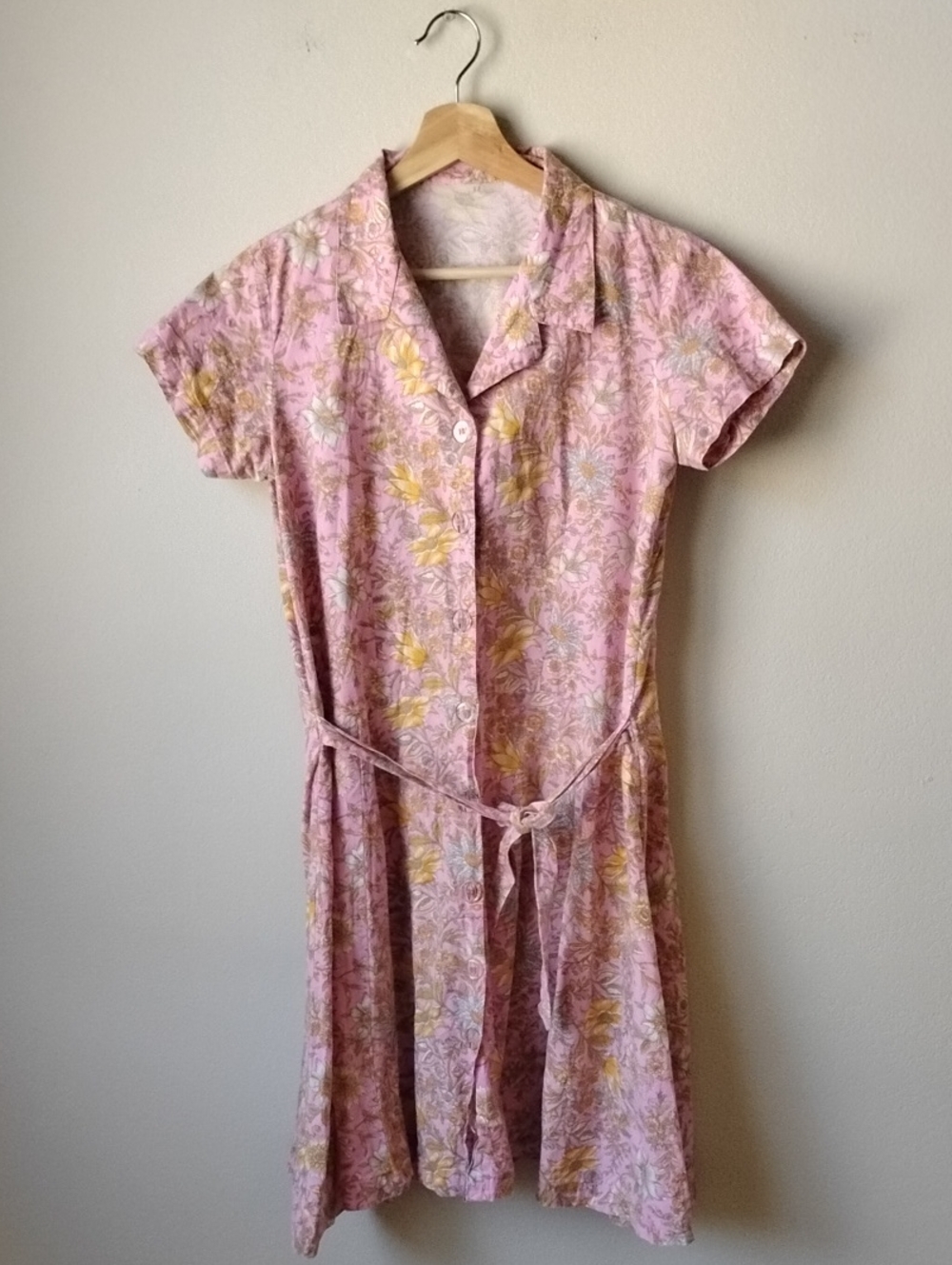 Vintage Handmade Floral A-Line Dress